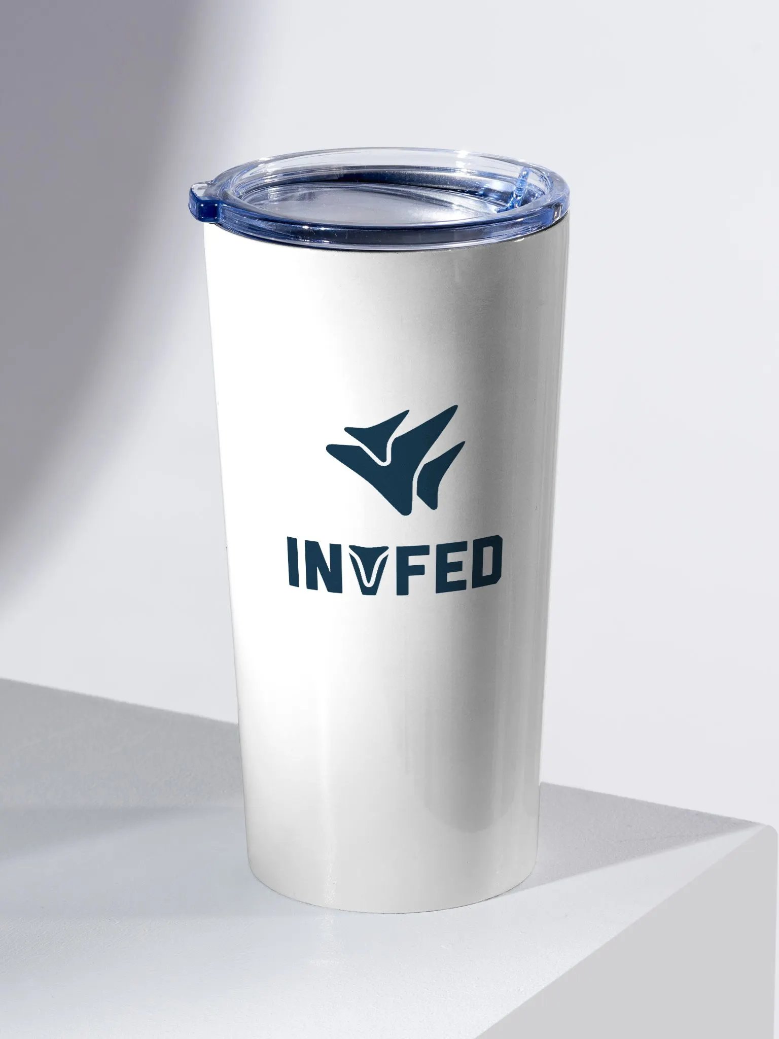 20oz Stainless Steel White Tumbler product image (1)