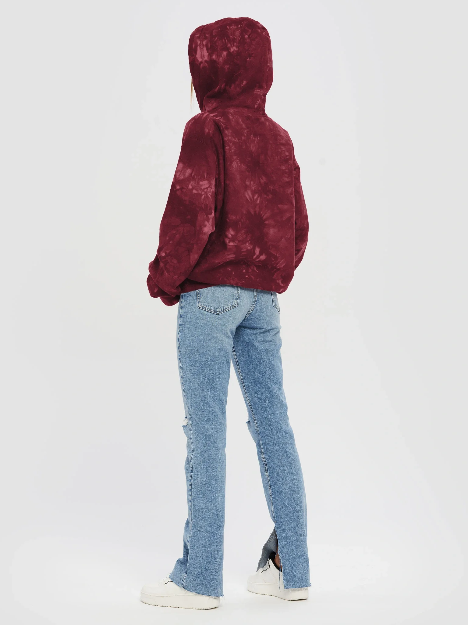 Lions Tigers & Bears Tie Dye Embroidered Hoodie product image (7)