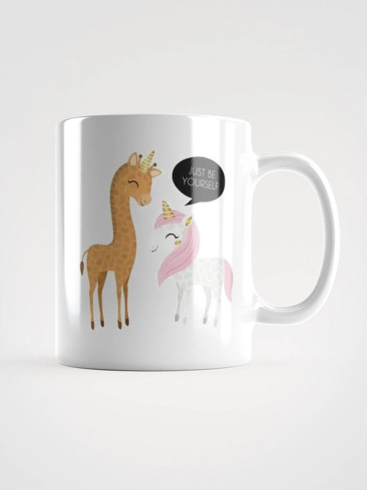 White Glossy Mug Giraffe product image (1)