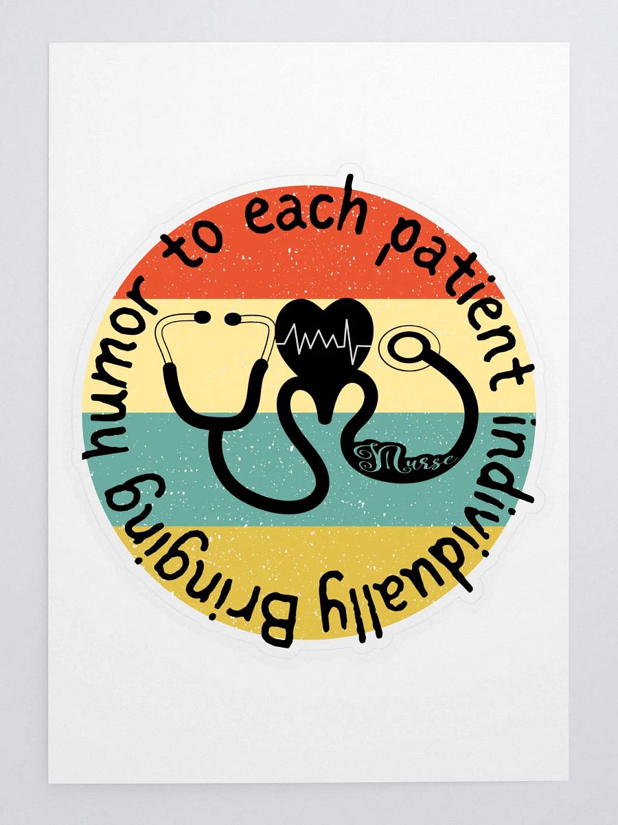 Bringing humor to each patient individually Sticker Sheet product image (3)