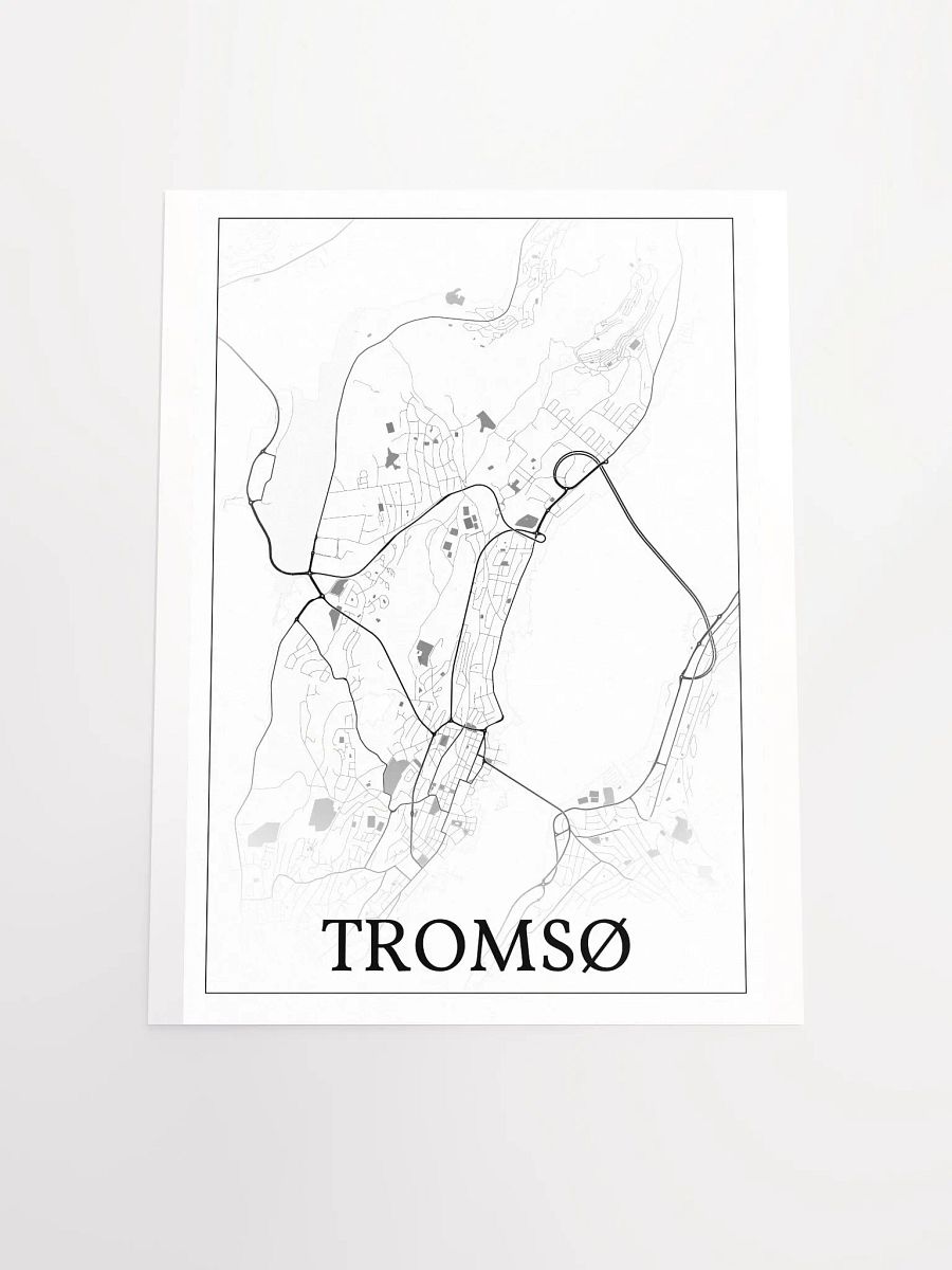 Tromsø, Norway, city map print product image (17)