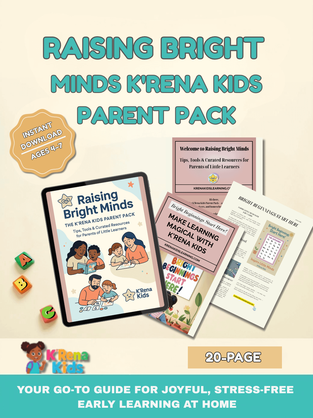 Raising Bright Minds: The K'Rena Kids Parent Pack product image (1)