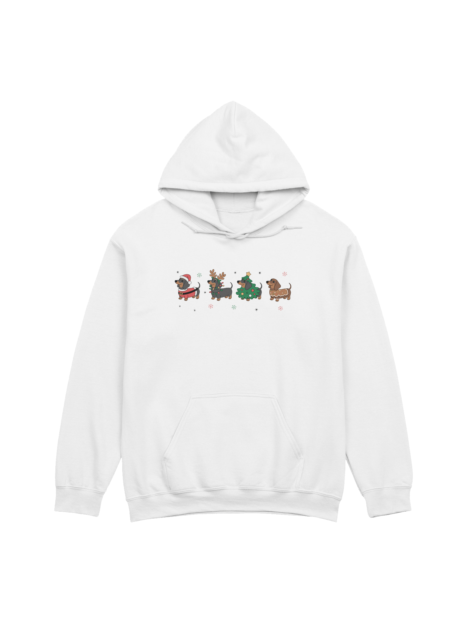 Holiday Dachshund Squad Hoodie – Cute Christmas Wiener Dog Designs product image (1)