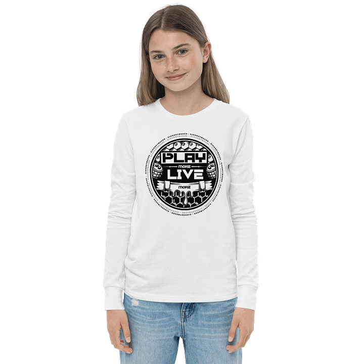 Play More Live More Youth Long Sleeve T-Shirt product image (17)