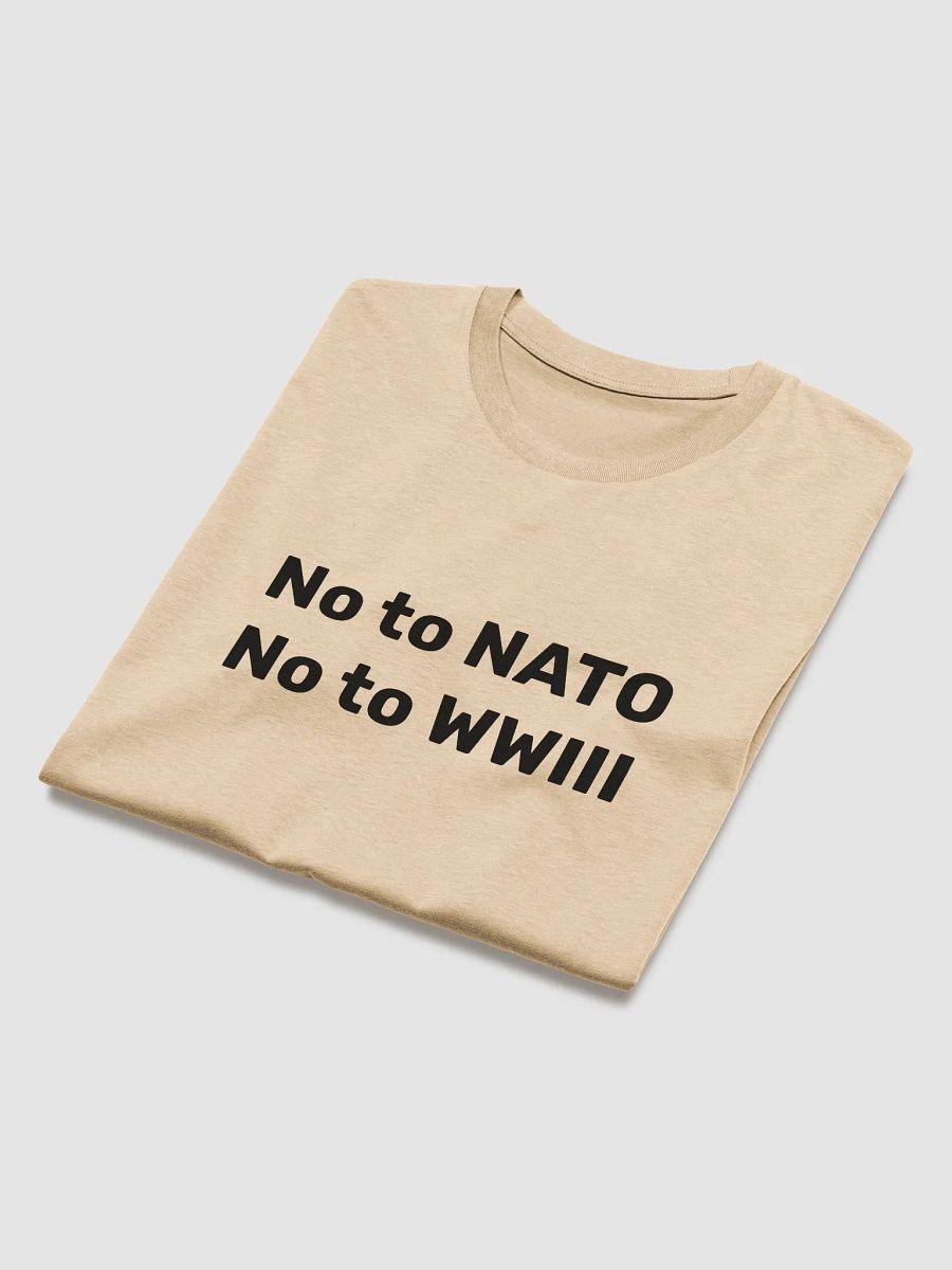 No to NATO - No to WWIII (black text) product image (19)