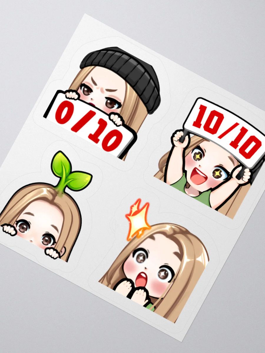 Emote Sticker Sheet 1 product image (5)