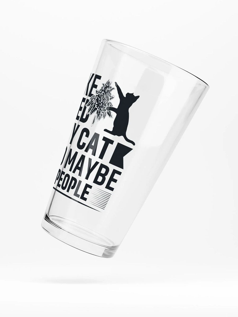 I Like Weed, My Cat & Maybe 3 People - Shaker Pint Glass product image (5)