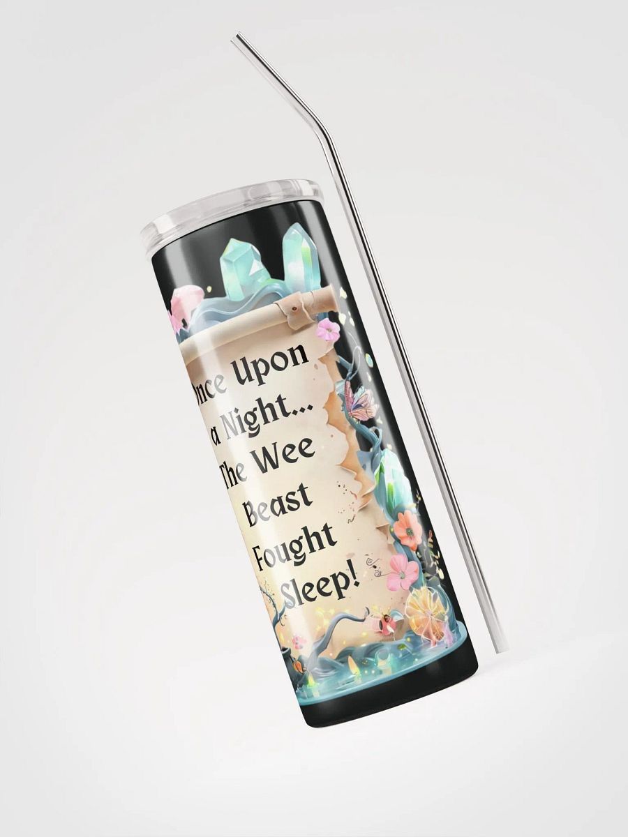 Funny Mom Tumbler – ‘Once Upon A Night… The Wee Beast Fought Sleep!’ Insulated Cup for Tired Moms product image (3)