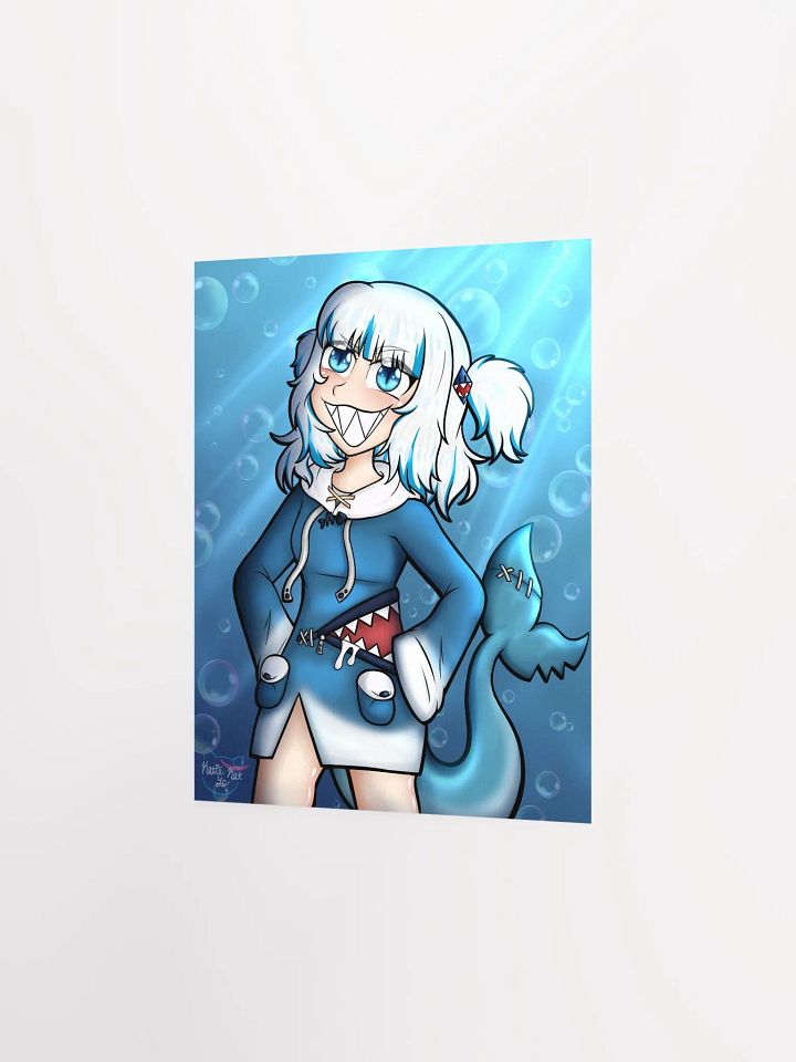 Gura Grinning - Fanart Print product image (3)