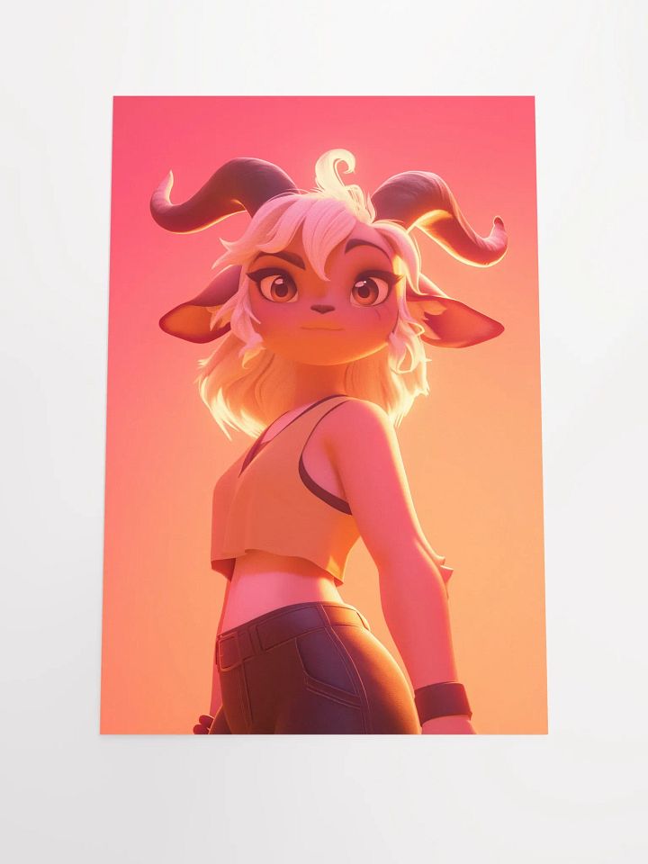 Sunset Stroll Goat Poster product image (2)