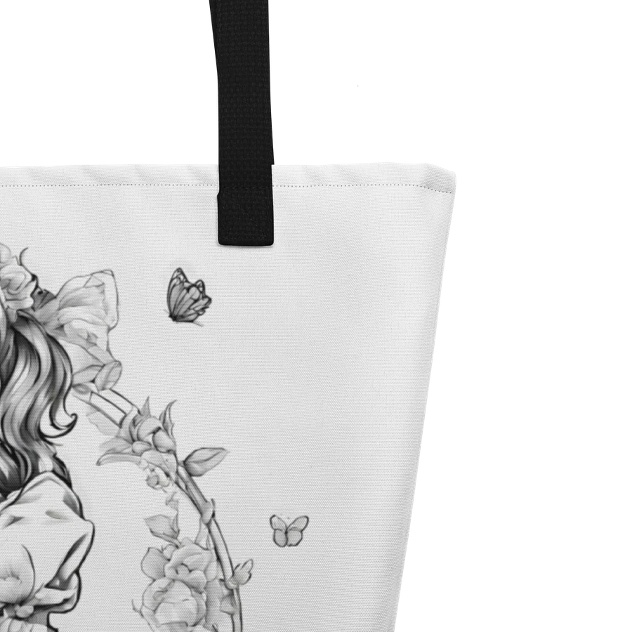 Monochrome Maid Floral Tote Bag product image (3)