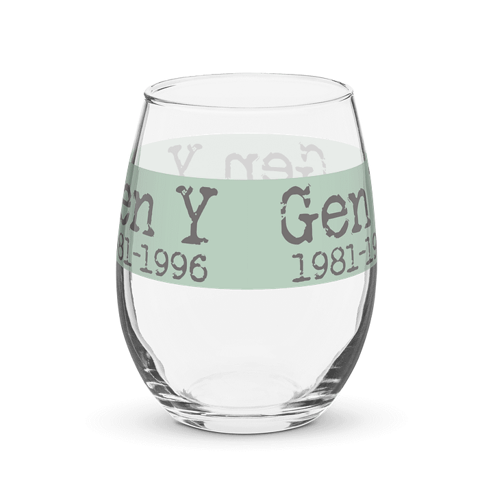 Gen Y 1981-1996 Stemless Wine Glass product image (2)