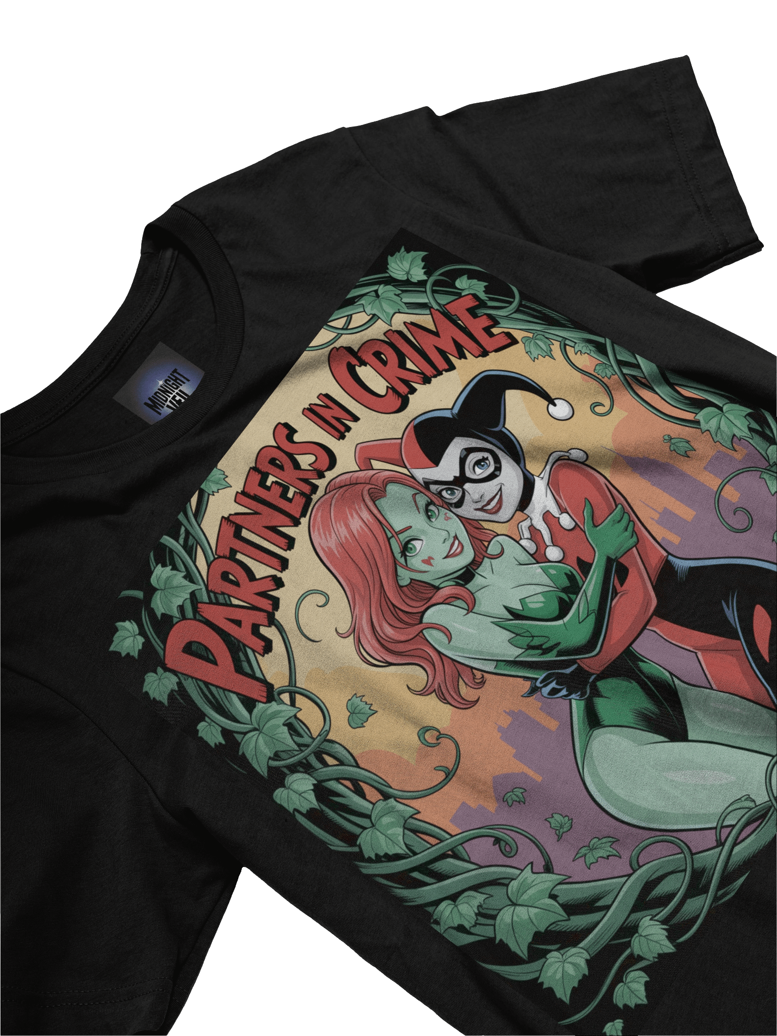 Toxic Embrace: Harley Quinn & Poison Ivy Partners in Crime T-Shirt product image (5)