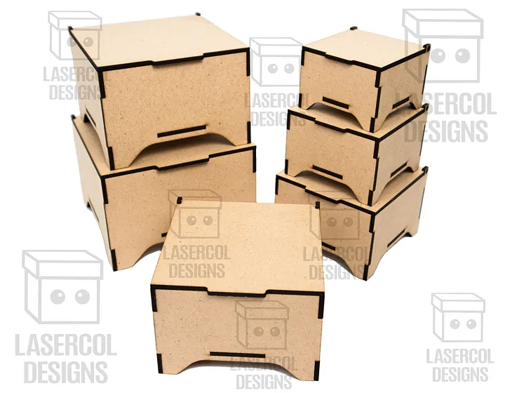 Boxes Bundle (Set 5, 6) - Laser Cut Files product image (2)
