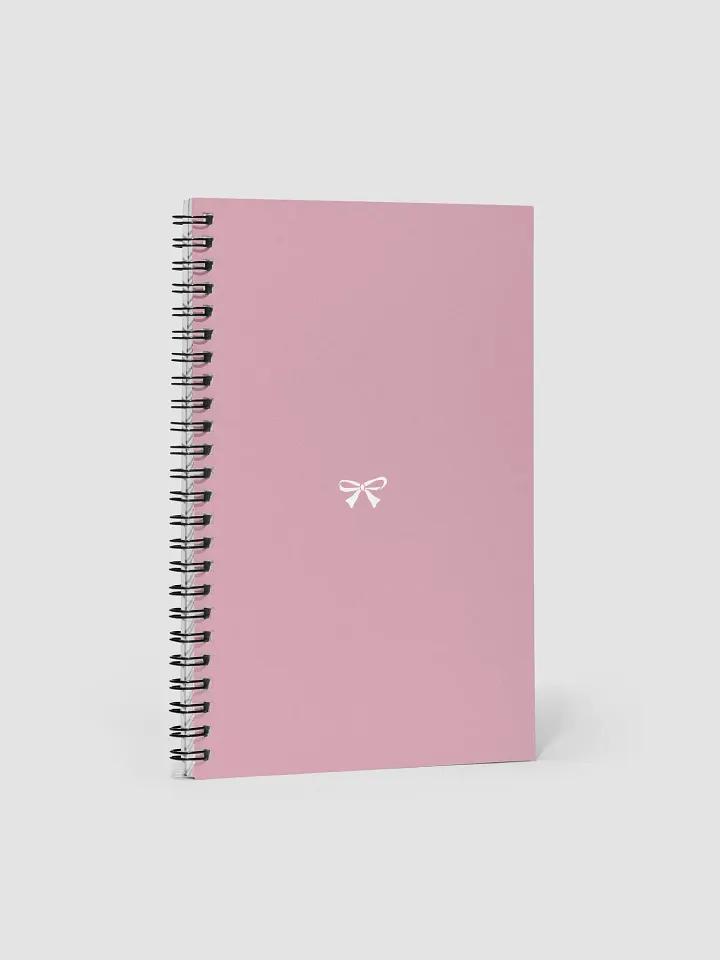 Light Summer Pink Bow Spiral Notebook product image (1)