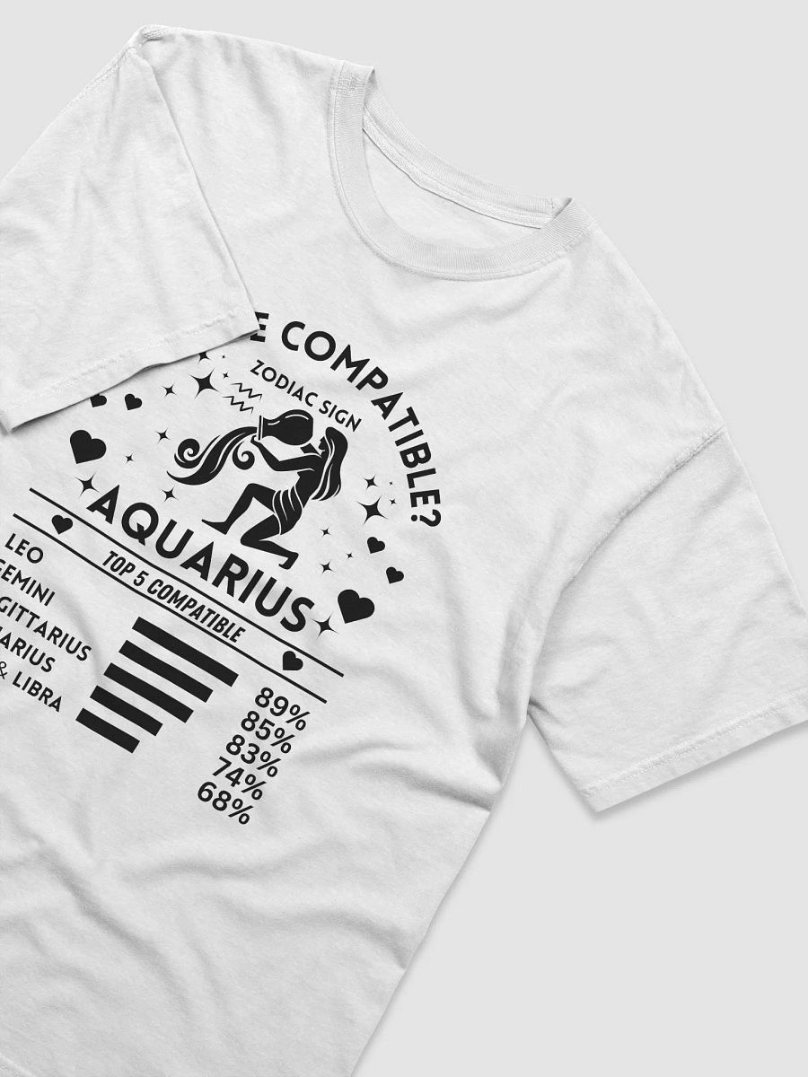 Aquarius Zodiac Sign Romantic Compatibility T-Shirt - Light Comfort Colors 1717 product image (5)