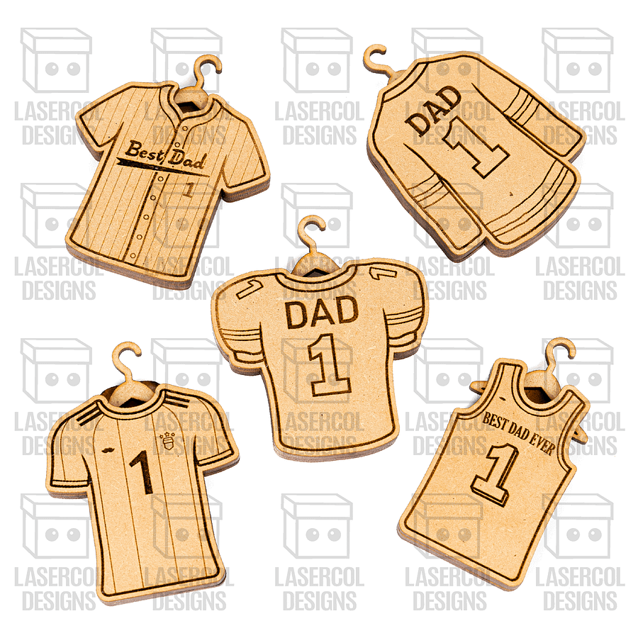 Father's Day Gift Sports Jersey Plaque Trophy For Dad - Laser Cut Files product image (7)