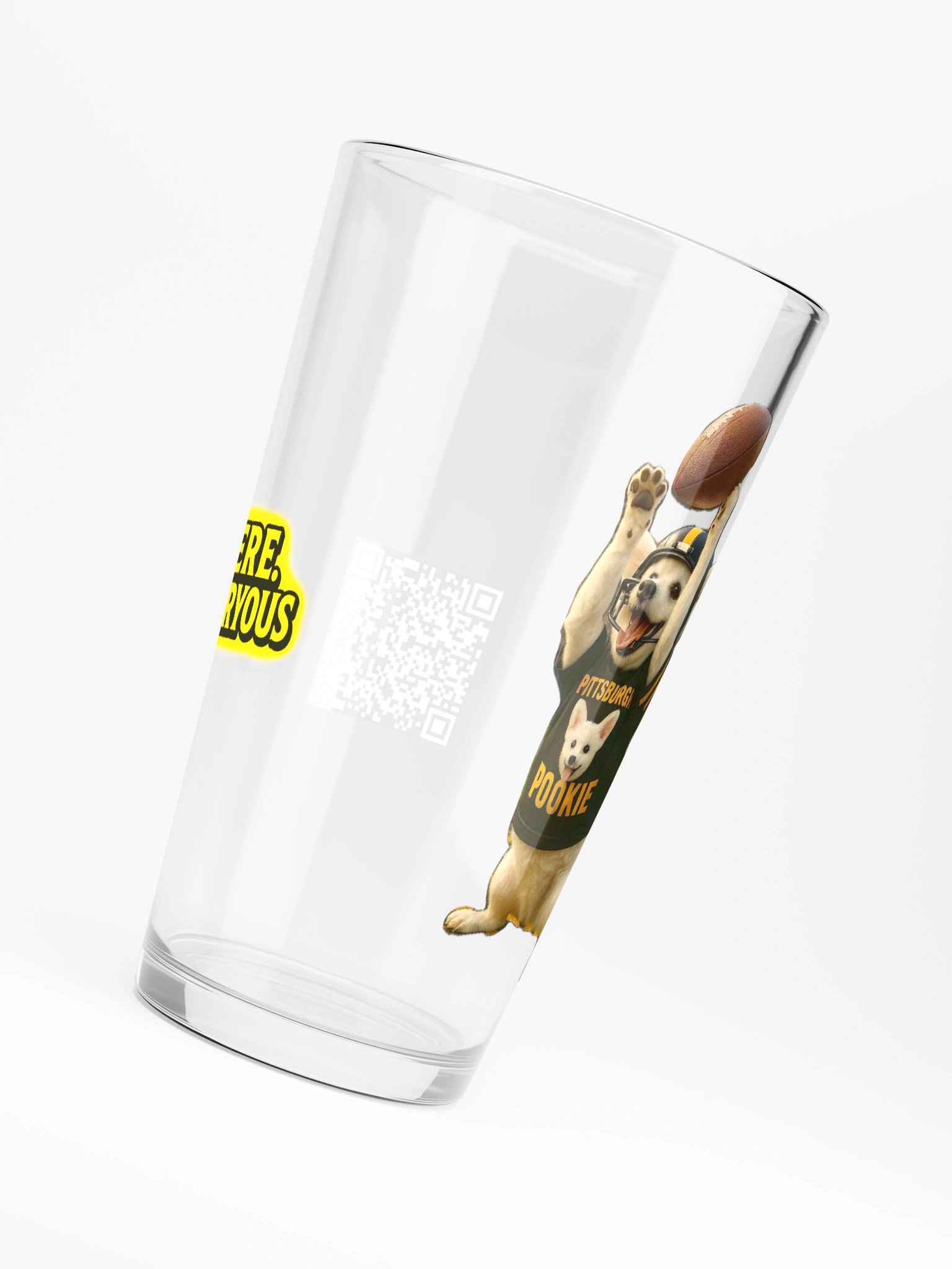 Pittsburgh Pookie Pint Glass product image (6)