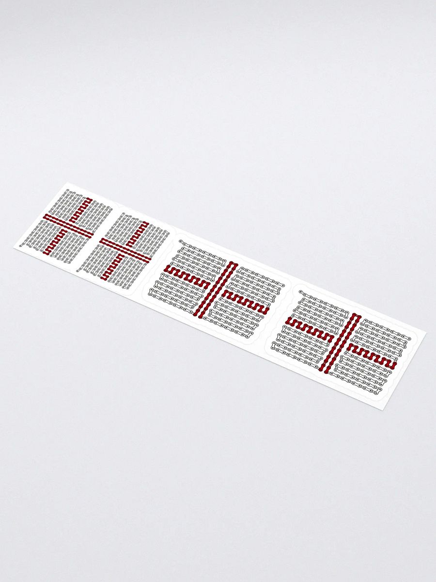 England Bike Chain Flag Stickers, Mixed Size 4 Pack product image (1)