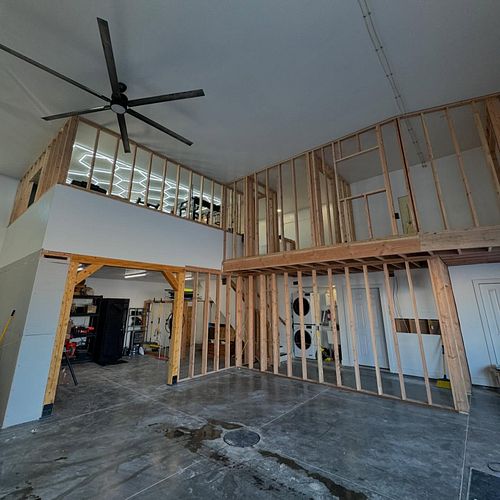 Closing in the stairs, gym, laundry room, and adding an office. New video just uploaded, let me know what you think! #build #...