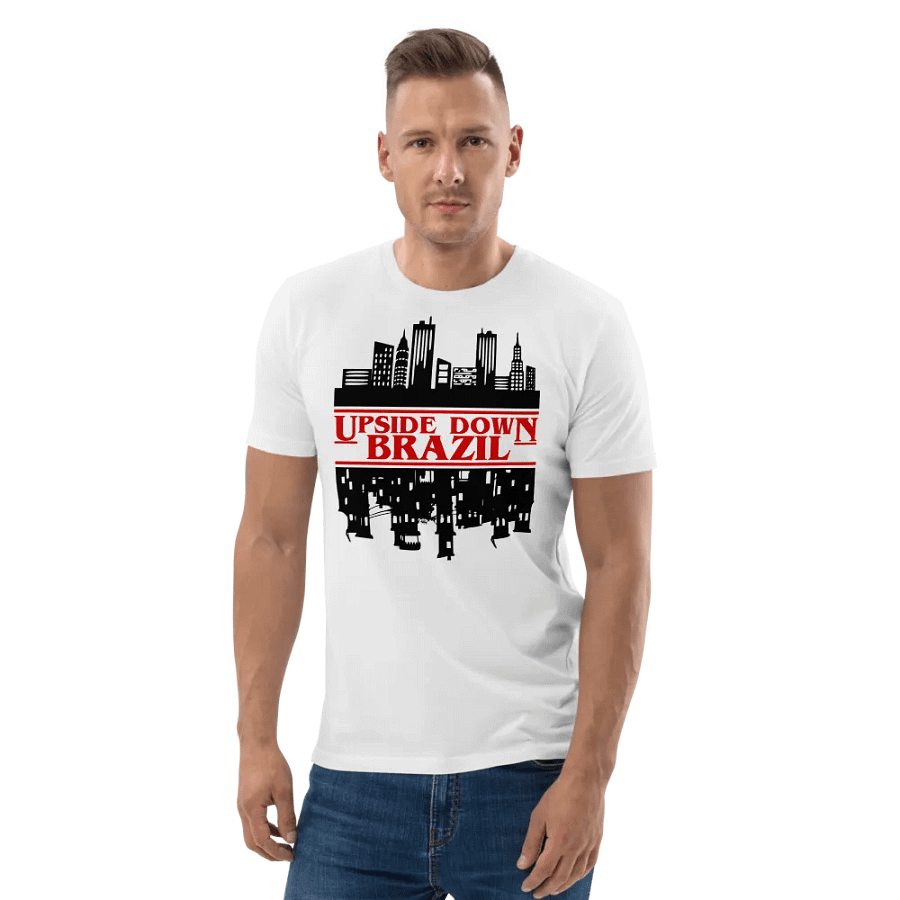 Upside down shirt brazil funny creative a third world country for sale for guys and women product image (4)