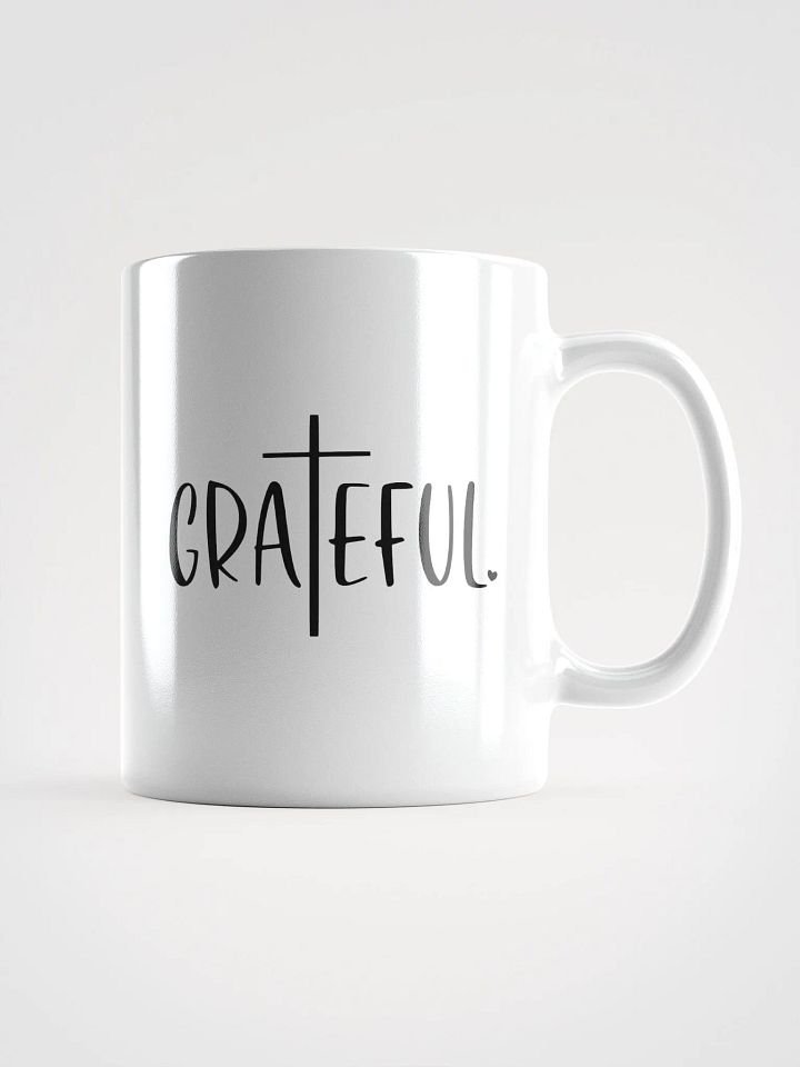 Grateful Vibes Glossy White Ceramic Mug product image (1)