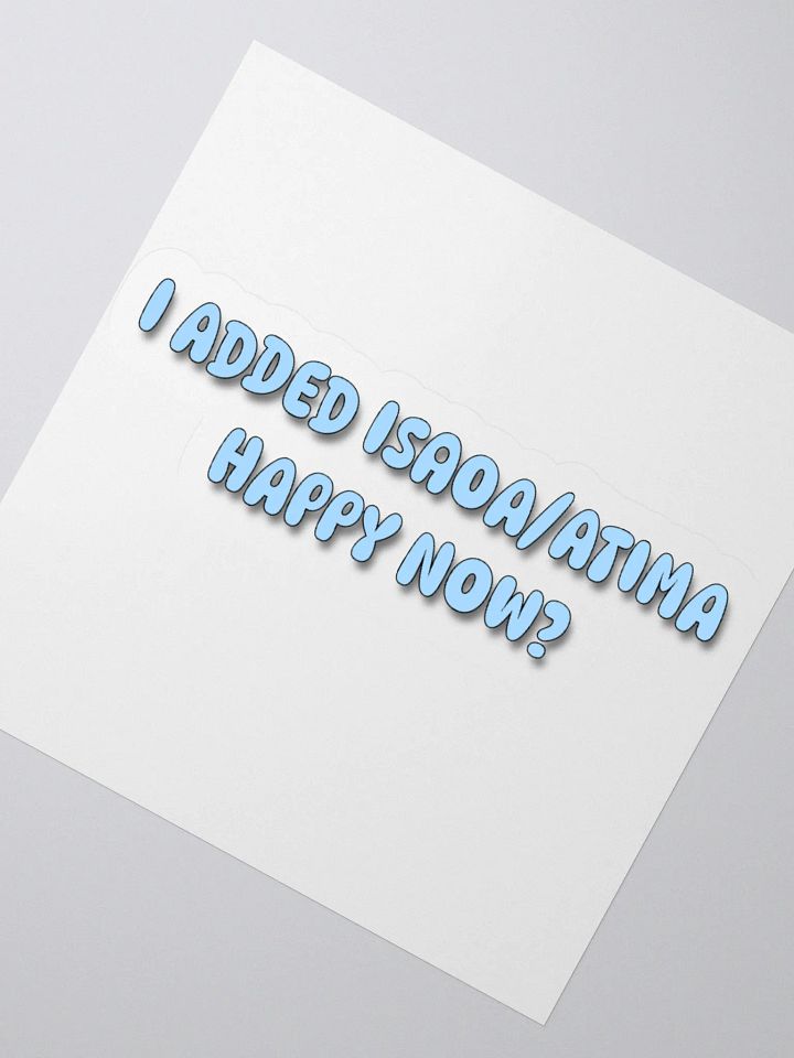 ISAOA/ATIMA Sticker product image (3)