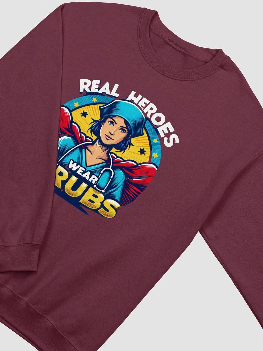 Real Heroes Wear Scrubs Crewneck Sweatshirt product image (14)