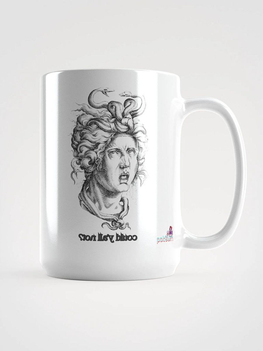 MEDUSA white glossy mug product image (5)