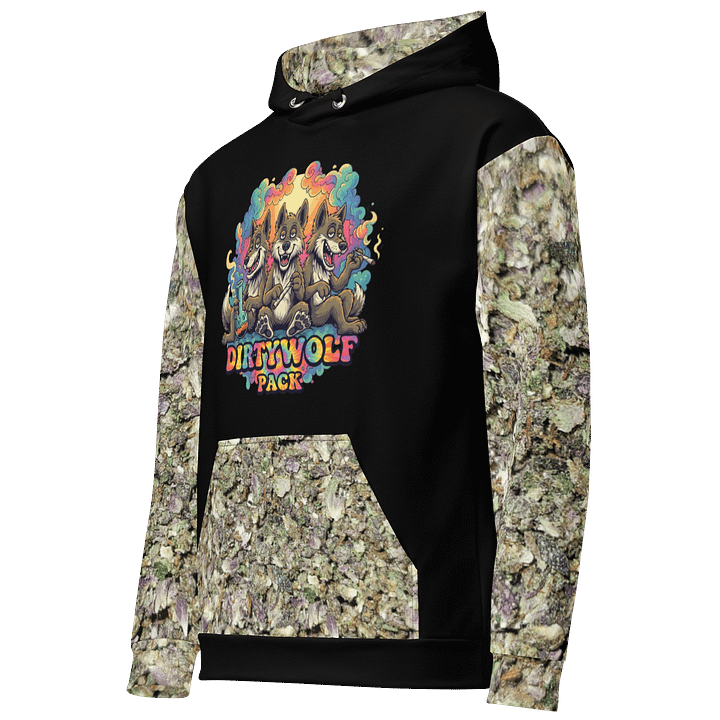 Flower Wolf Pack Dope Unisex Hoodie product image (2)