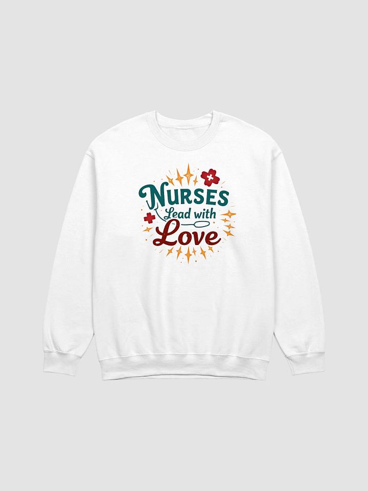 Nurses Lead with Love Crewneck Sweatshirt product image (2)