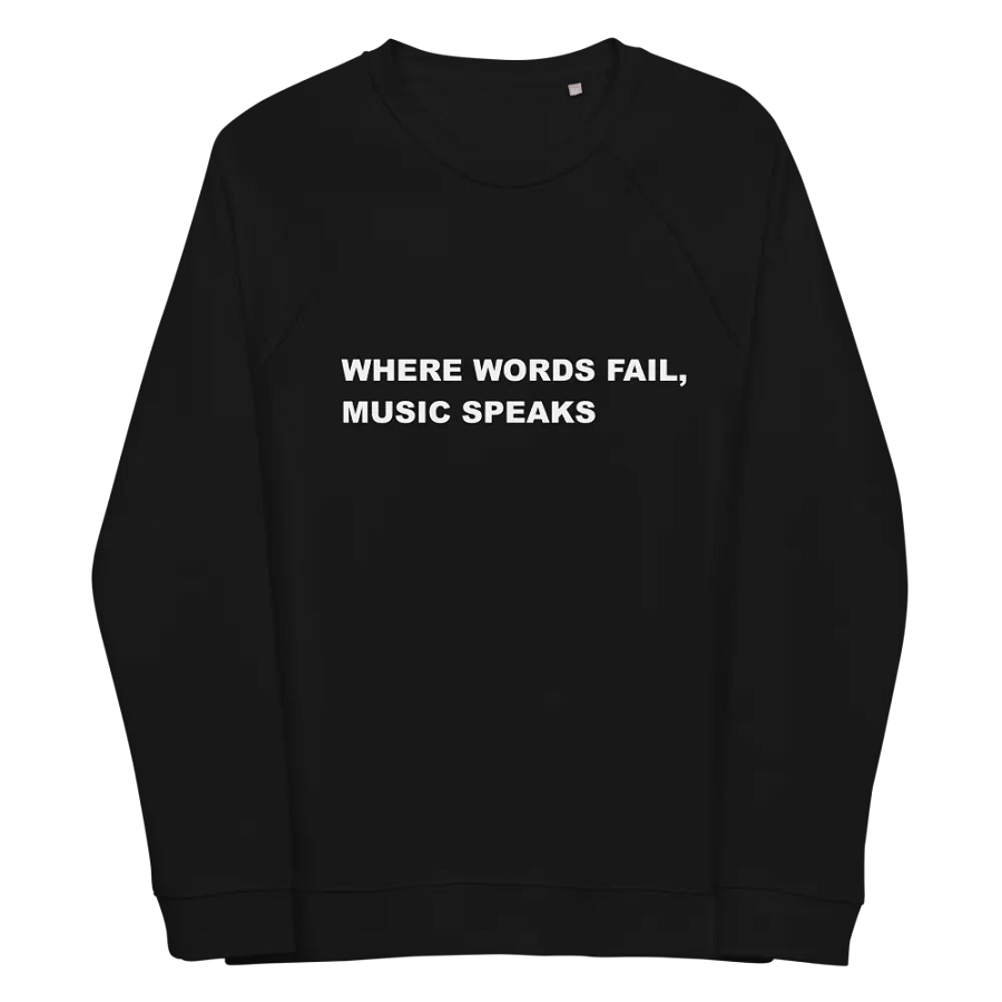 MUSIC SPEAKS SWEATSHIRT in black product image (4)