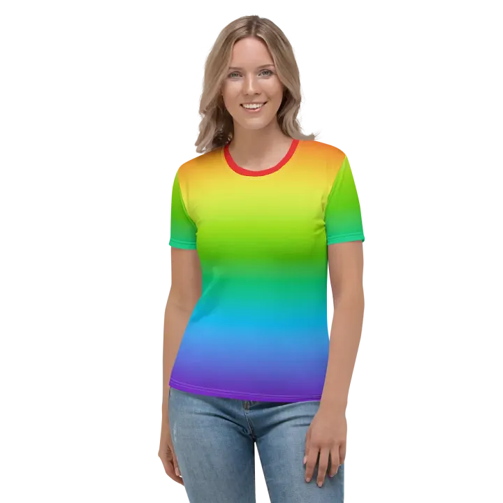 Rainbow Women's Crew Neck T-Shirt product image (1)