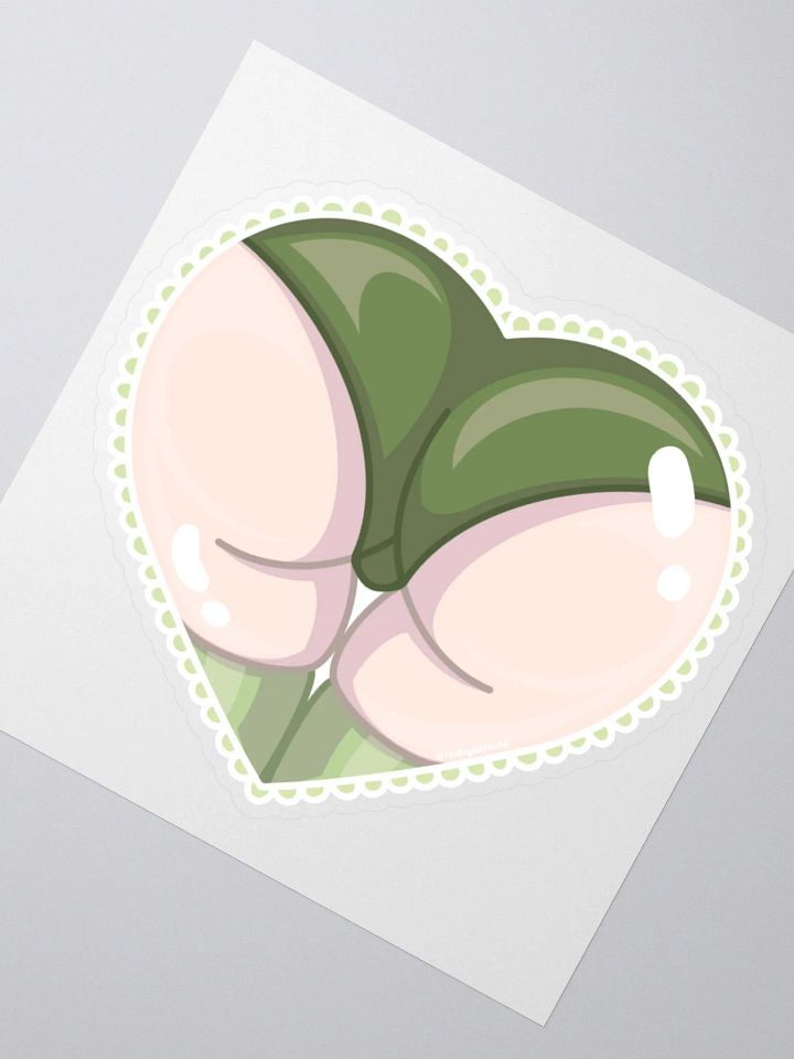 Green Heart Booty Sticker product image (6)