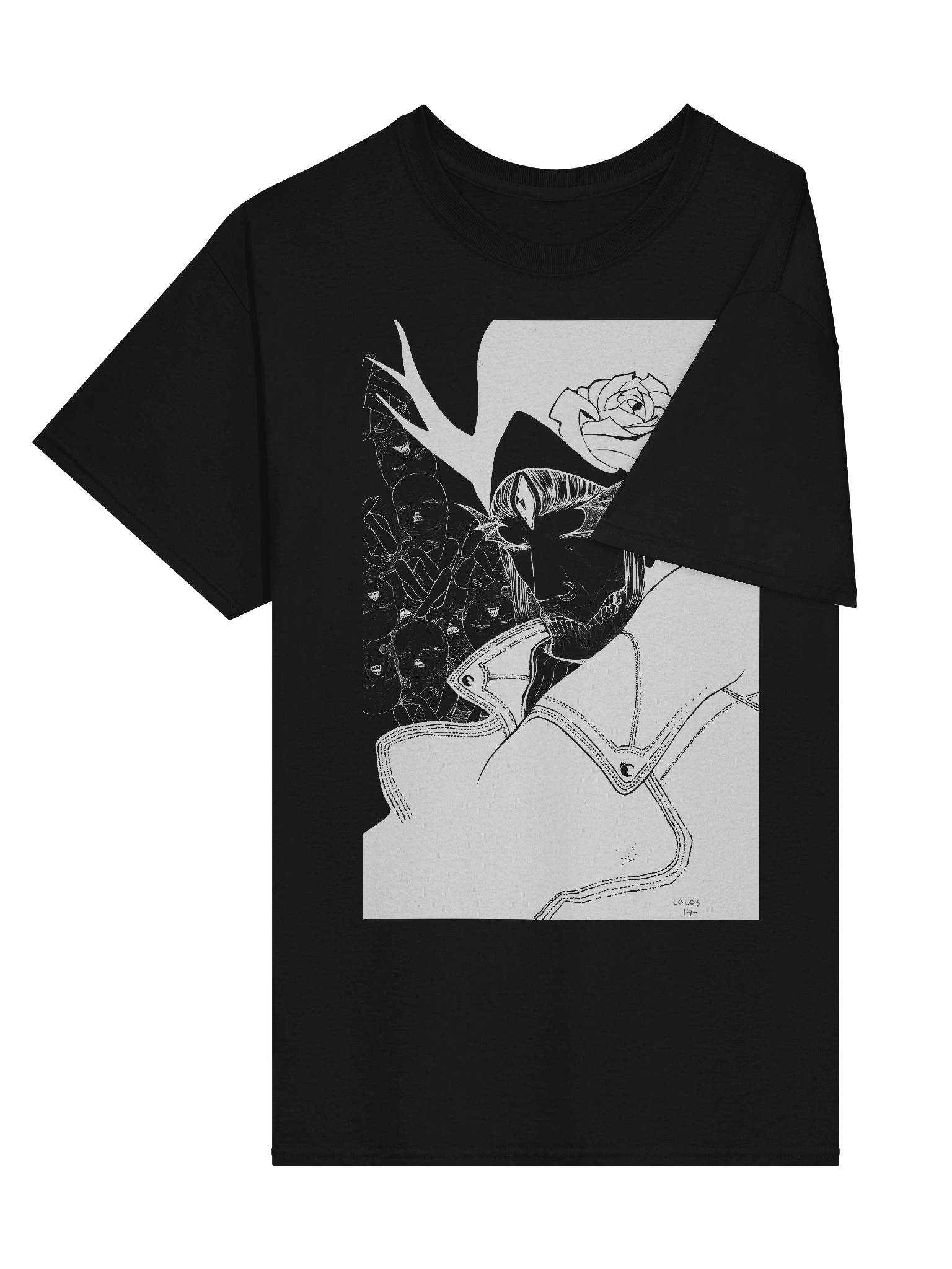 NEKROKVLT Art Series: Rose White Ink. Dual print. product image (6)