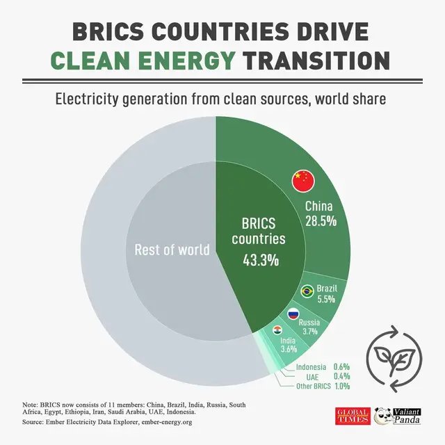 BRICS countries are leading the global clean energy transition. #china 