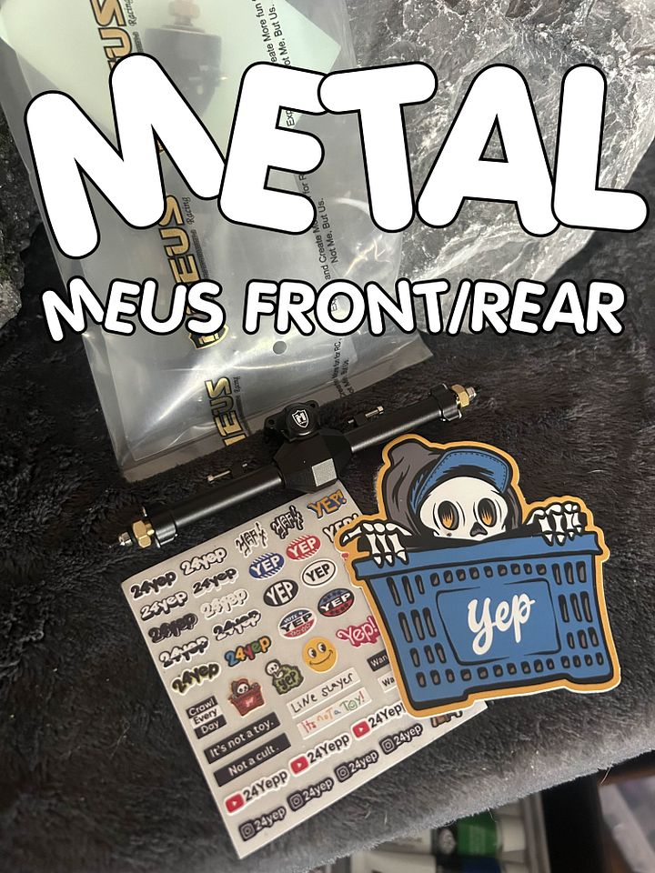 MEUS Racing SCX24 AXLES (Black/Metal) product image (1)