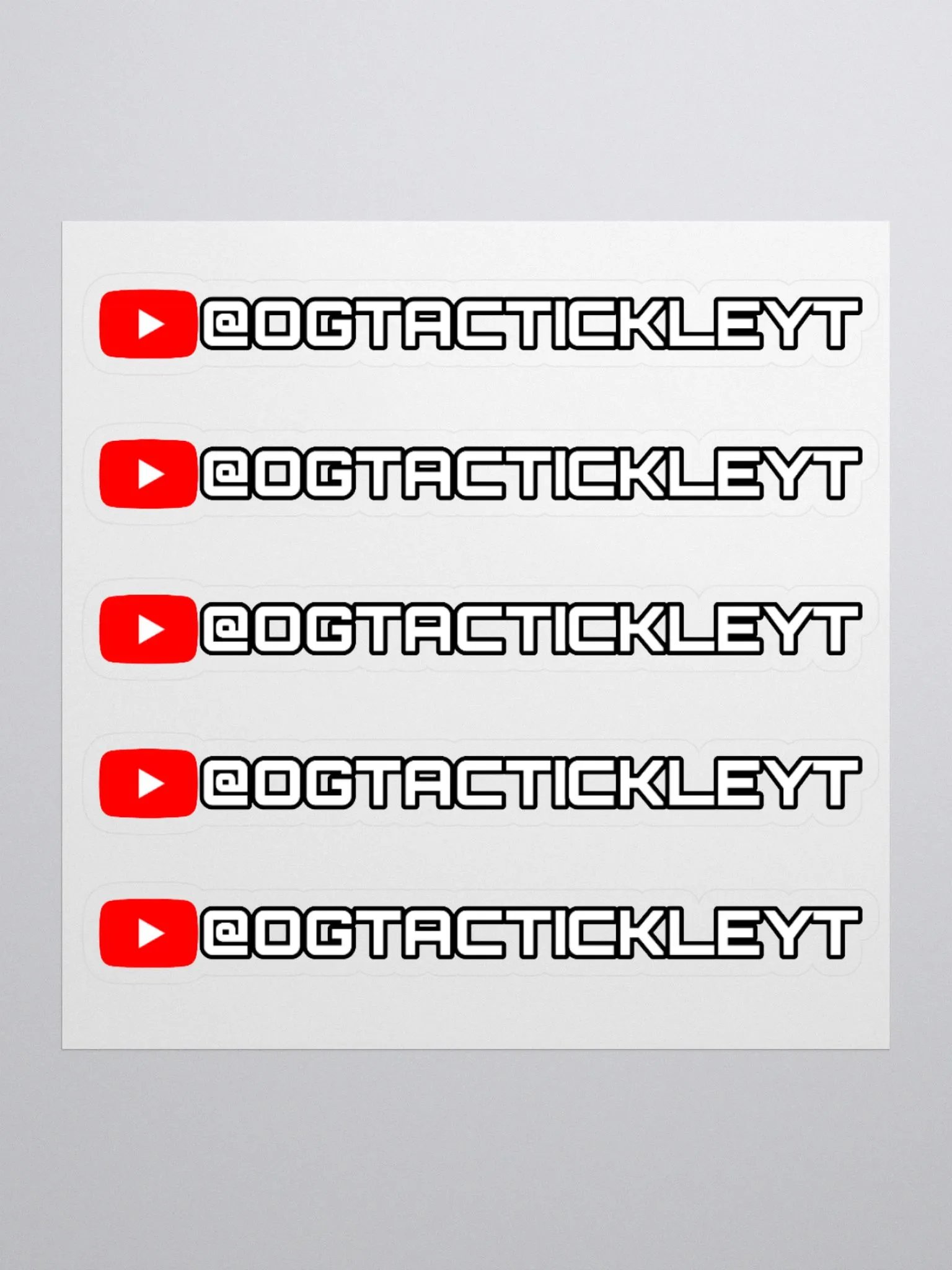 OGTACTICKLEYT Sticker Sheet product image (1)