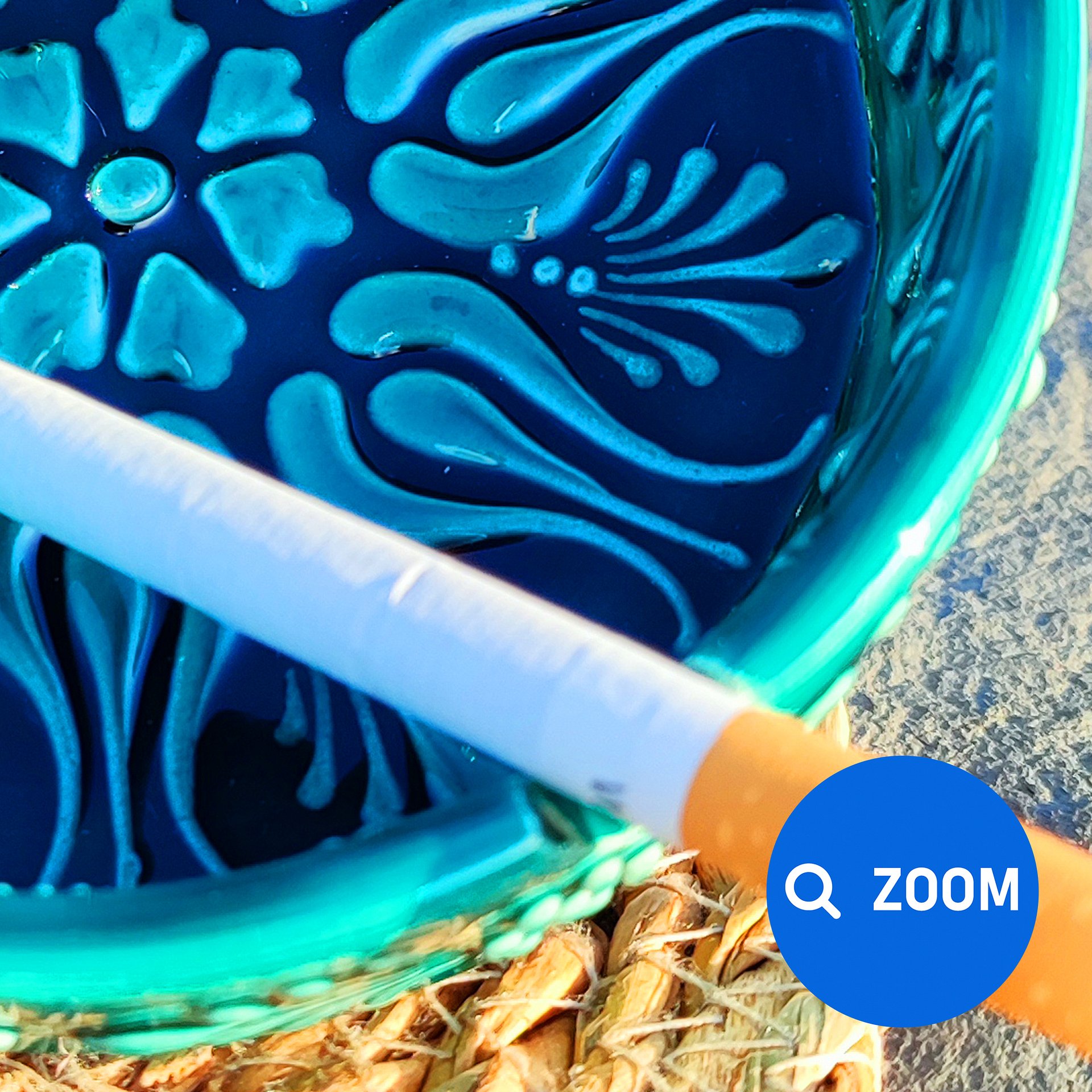 Handmade Turquoise Ceramic Ashtray – Unique Artisanal Home Decor, directly from the shores of the Bosphorus! product image (6)