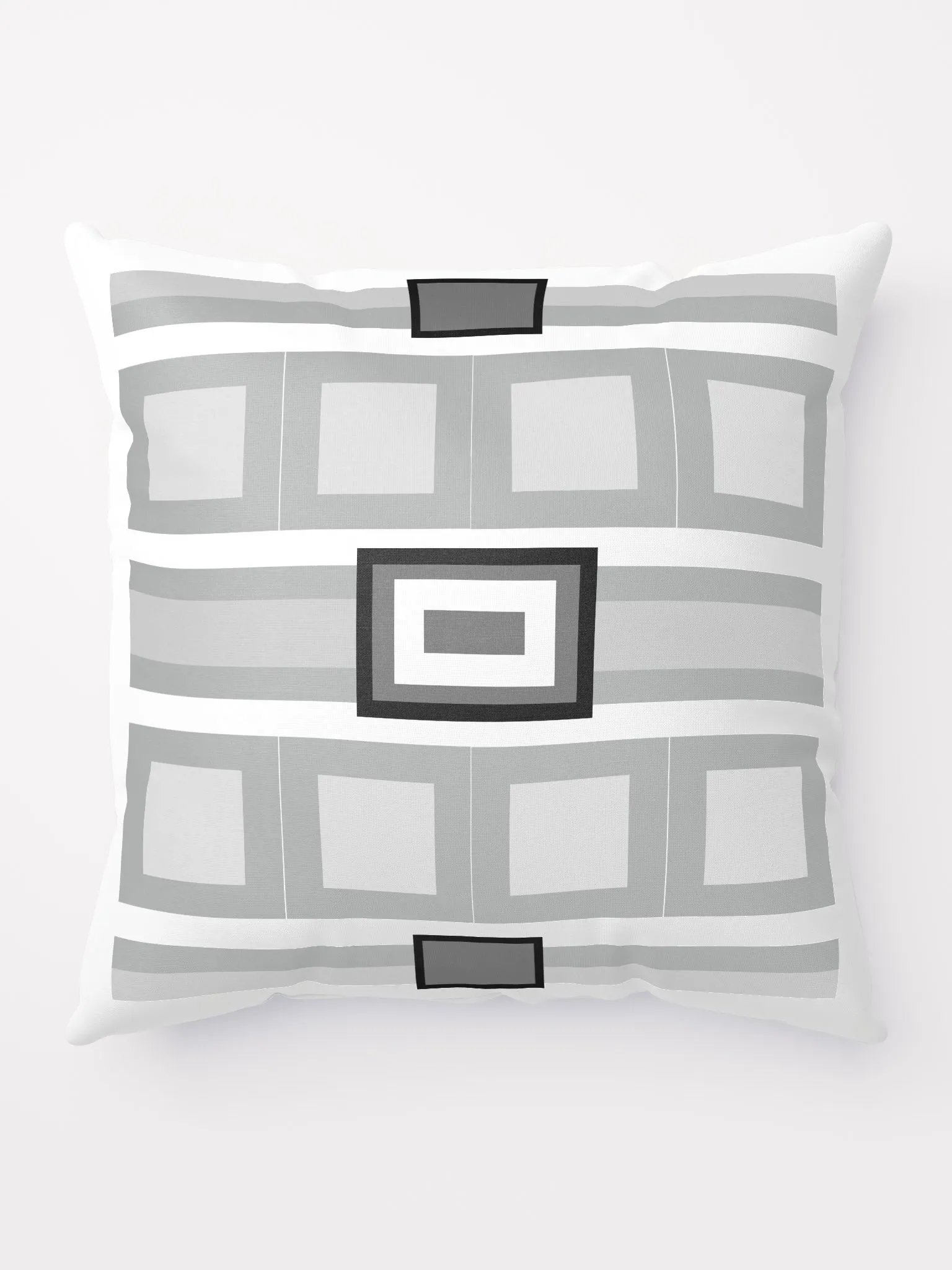 Gray and White Geometric Modern Throw Pillow 2 product image (9)