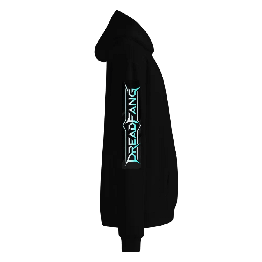 DREADFANG Black/Blue Oversized Hoodie product image (2)