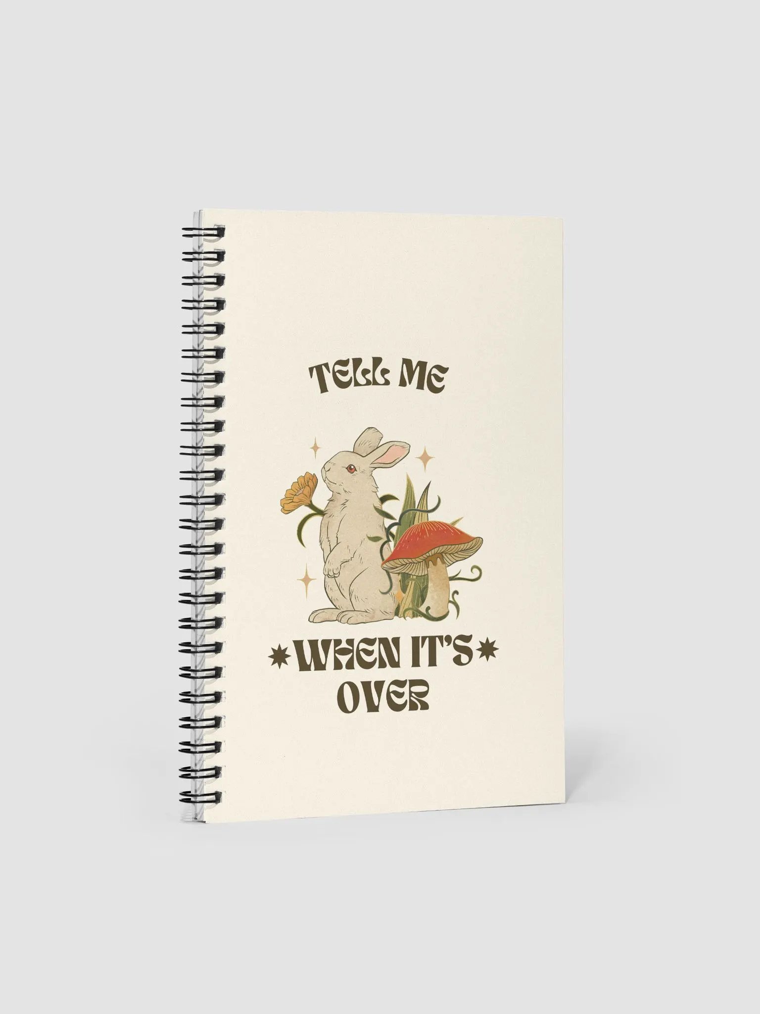 Whimsical Rabbit Dreams Spiral Notebook product image (1)