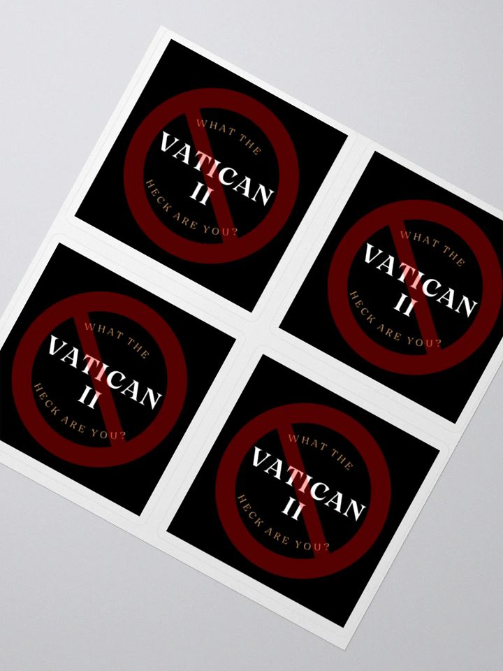 Vatican II: What The Heck Are You? Stickers product image (4)