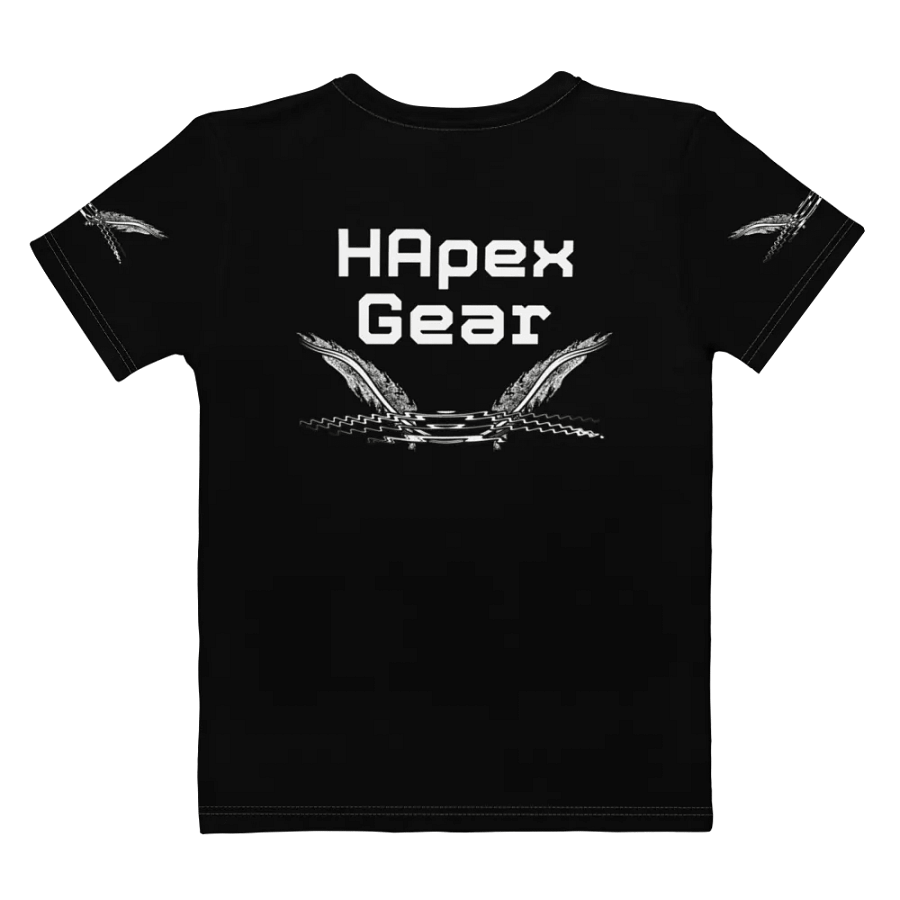 White HApex Gear White Logo Cancer Awareness Orange Ribbon. Black Women's Crew Neck T-Shirt product image (8)