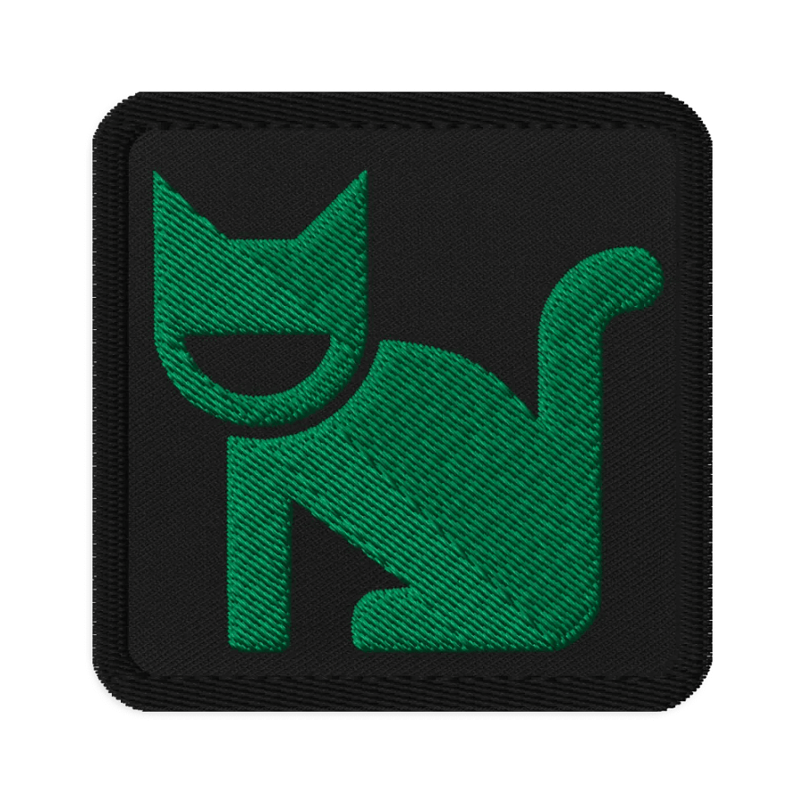 Happy Green Cat Patch product image (1)