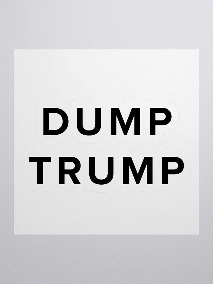 Dump Trump Kiss Cut Stickers product image (3)