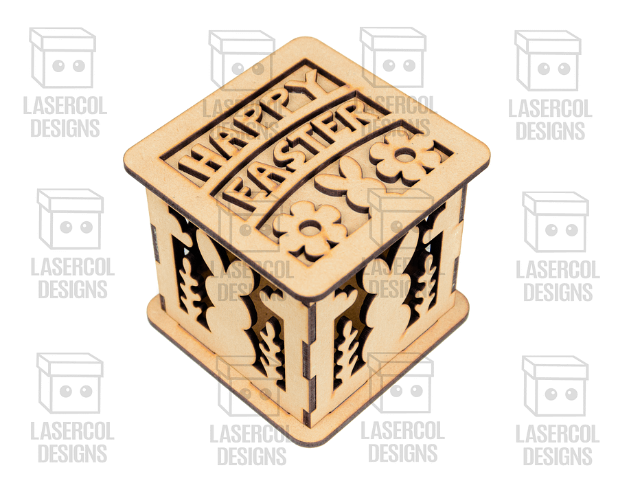 Easter Boxes Set (2 Sizes, 5 Styles) - Laser Cut Files product image (6)