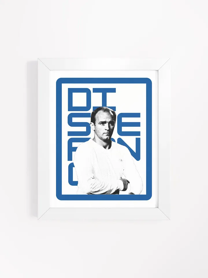 Alfredo Di Stéfano BW Real Madrid Name Art Framed Print product image (2)