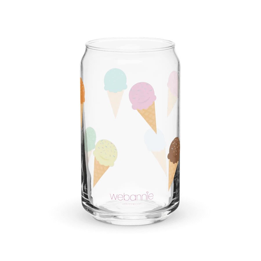 Plenty of ice cream cones on Can Shaped Glass product image (6)