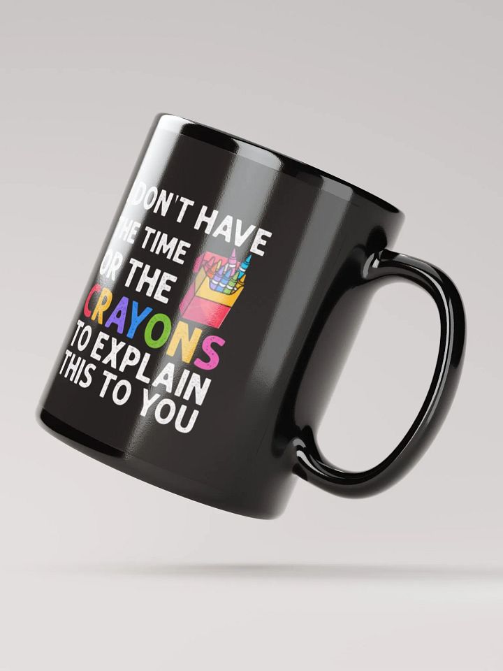 Crayons Black Glossy Mug (11oz or 15oz) product image (2)